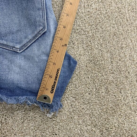 KanCan High Rise Stretch Cuffed Short Small Blue Stretch Denim 20-12 - Picture 5 of 6